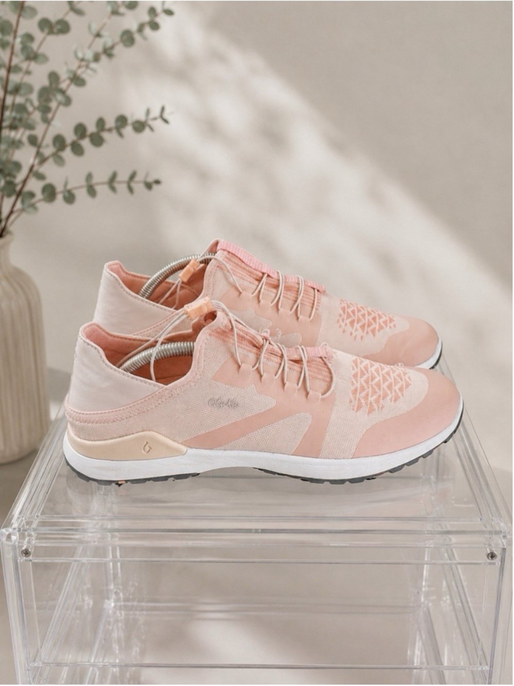 Olukai Miki Trainer Sneakers Women’s 11 Pink Peach Athletic Walking Shoes